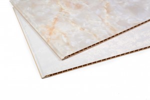 600*9mm,V groove/Flat  PVC Wall Panel